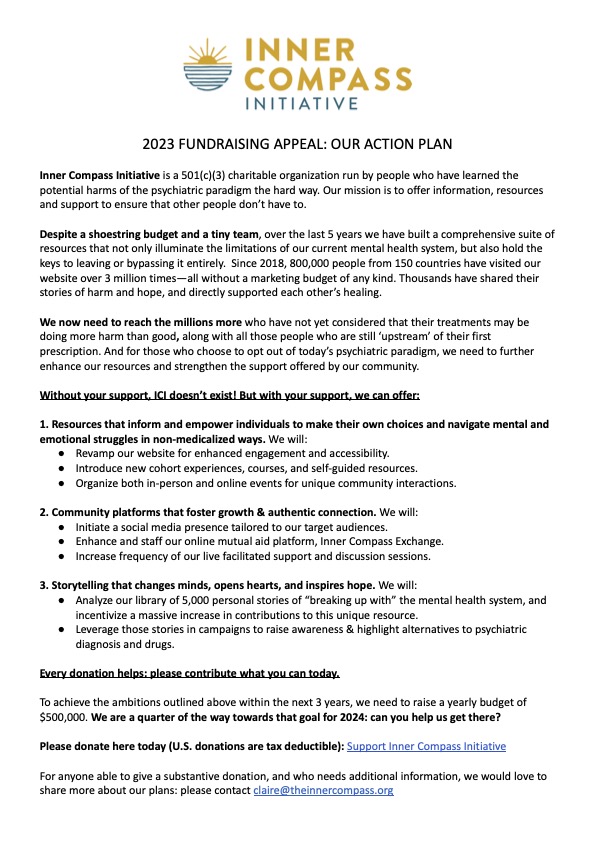 ICI Winter 2023 Fundraising Appeal