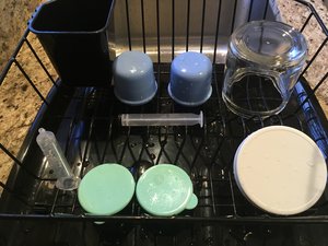 drying gear for liquid mixture